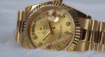 High Quality Replica Rolex Daydate II Watch Gold Face 41mm